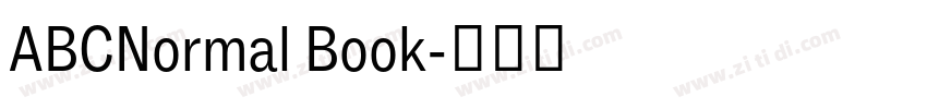 ABCNormal Book字体转换 ABCNormal Book字体转换